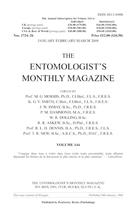 Entomologist's Monthly Magazine. Vol. 144 (2008)