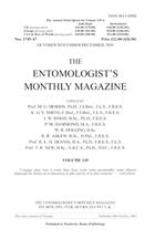 Entomologist's Monthly Magazine. Vol. 145 (2009)