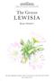 The Genus Lewisia