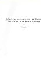 Collemboles poduromorphes de l'Angola récoltés par A. de Barros Machado