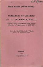 Instructions for Collectors 1a: Mammals, Part II: Skeletons, with Special Notes on the Collection of Specimens of Cetacea