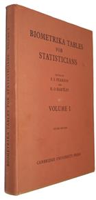 Biometrika Tables for Statisticians. Vol. 1