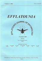 Efflatounia: Efflatoun's journal of Entomology. Vol. 1-4