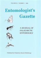 Entomologist's Gazette. Vol. 59, Part 3 (2008)