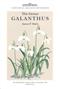 The Genus Galanthus