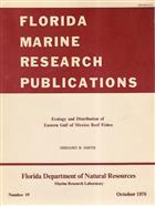 Ecology and Distribution of Eastern Gulf of Mexico Reef Fishes (Florida Marine Research Publications No. 19)