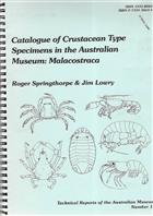 Catalogue of Crustacean Type Specimens in the Australian Museum: Malacostraca