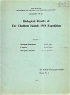 Biological Results of the 1954 Chatham Islands Expedition. Part 1: Decapod Brachyura; Cumacea; Decapoda Natantia (New Zealand Oceanographic Institute Memoir No. 4)