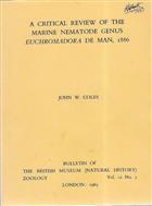 Critical Review of the Marine Nematode Genus Euchromadora De Man, 1886