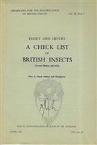 Check List of British Insects, pt. 1: Small Orders and Hemiptera (Handbooks for the Identification of British Insects 11/1)