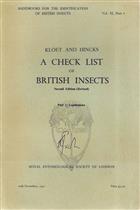 A Check List of British Insects. Part 2: Lepidoptera (Handbooks for the Identification of British Insects 11/2)