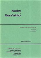 Archives of Natural History Vol. 11 pt. 3 [includes five papers on Daniel Solander]